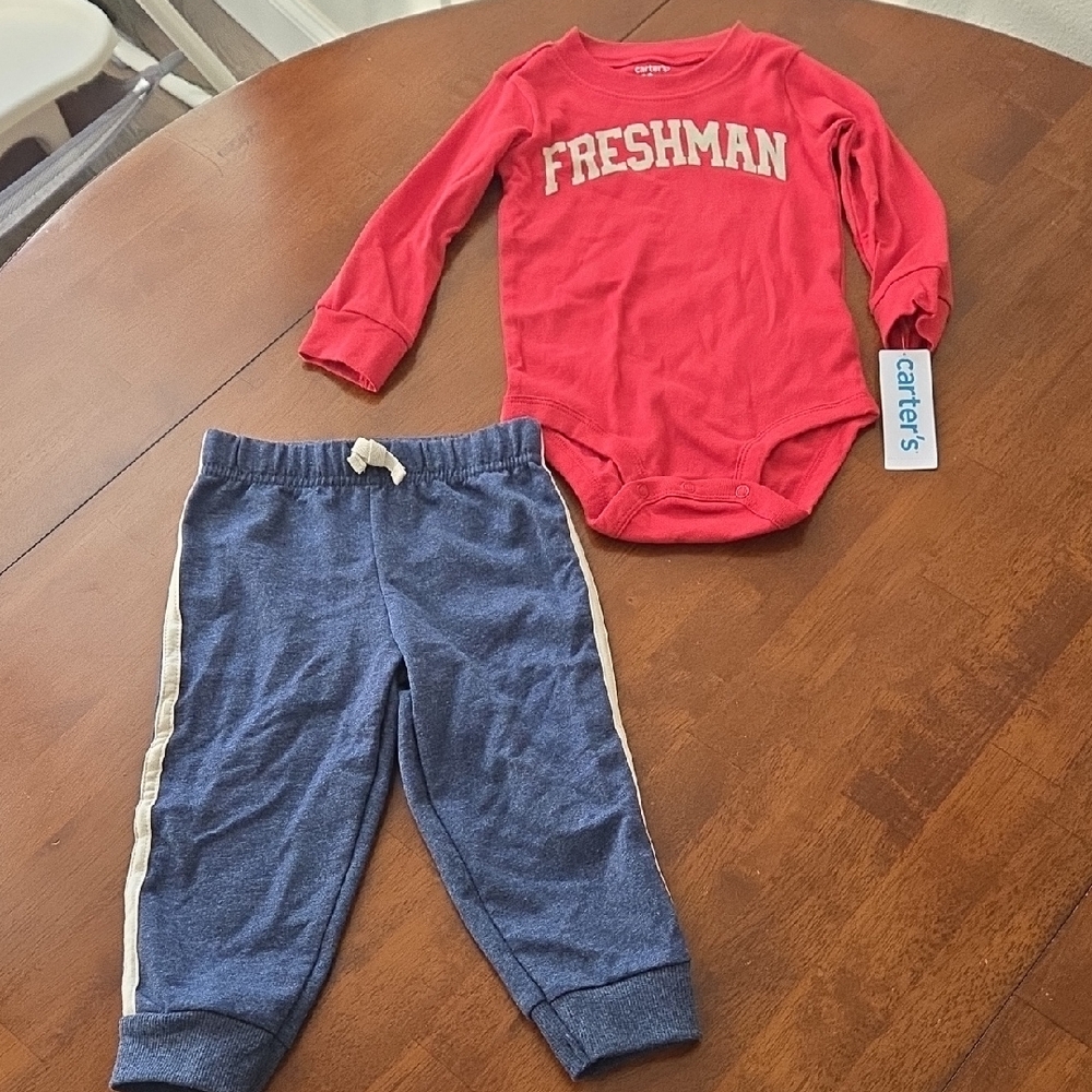 Carter's Red and Blue Kids Bottoms Set